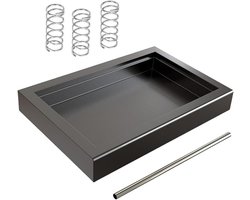 Espresso Machine Drip Tray - Laag Profiel Bakje - Verbeterde Koffie Zet - Inclusief Druk Instelveren