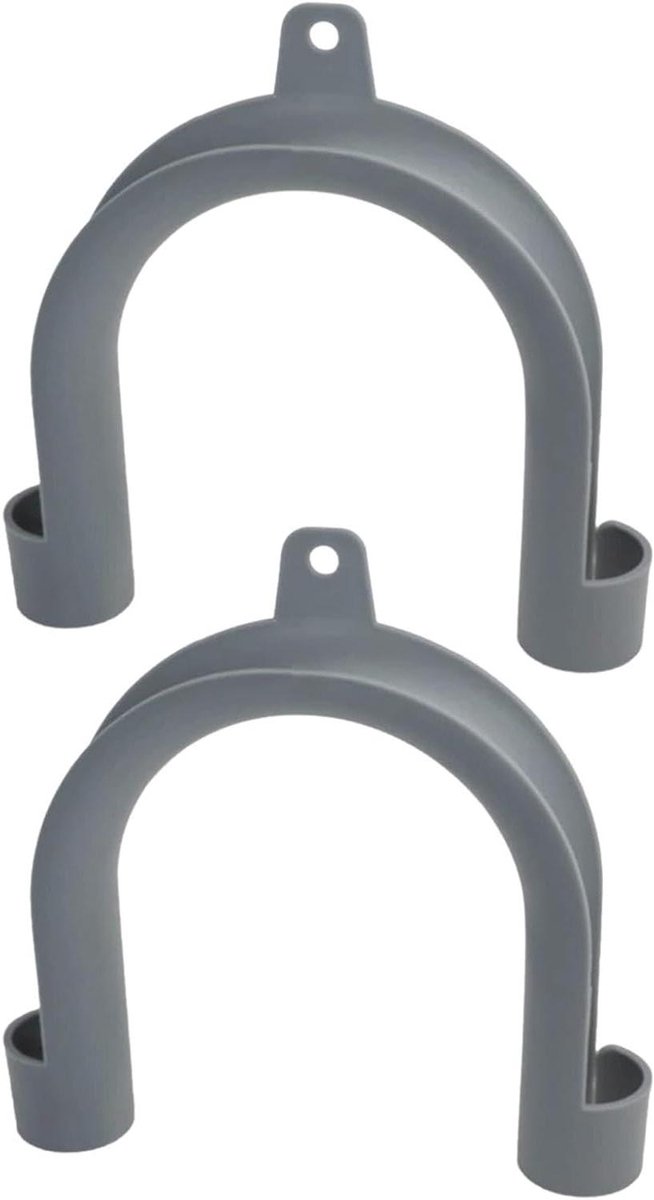 Afvoerslang Haak - Wasmachine Haak - Wasmachine Ophangen - Flexibele Sleuf - 20 x 197 cm - Grijs