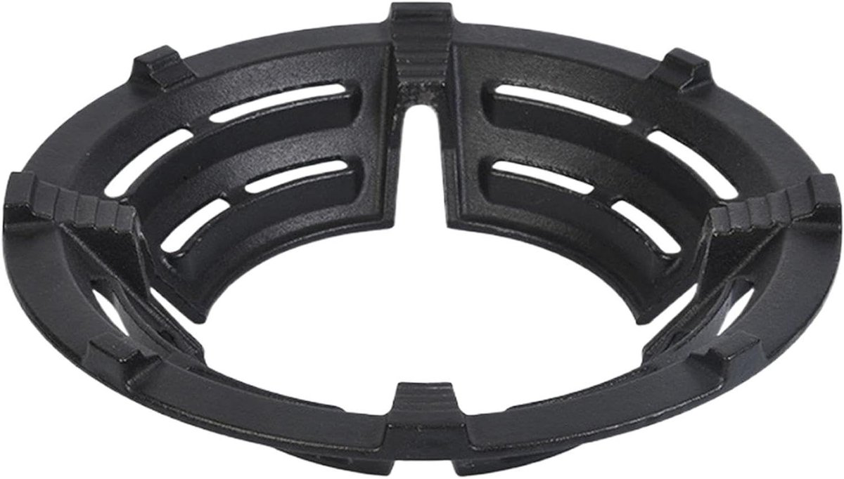 Wok Ring - Kookring Gasfornuis - Efficiënt Koken - Vlam Concentrerend - 26 cm Diameter - Zwart