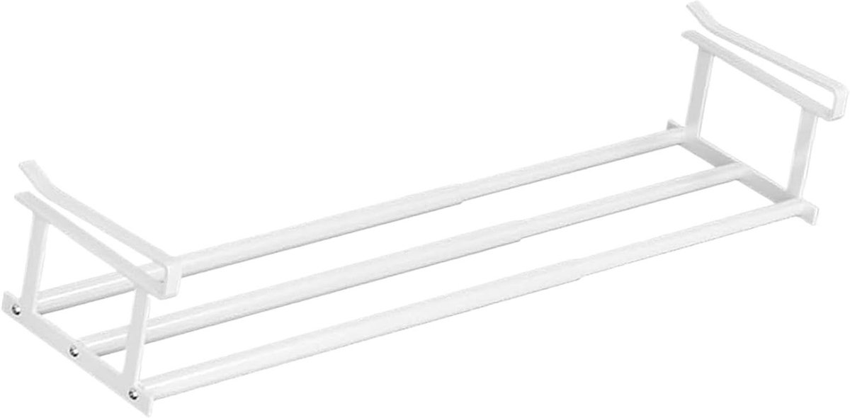 Schoenen Organizer - Schoenenrek - Garderobe Opbergen - Verstelbaar Ontwerp - 40-70 cm - Wit