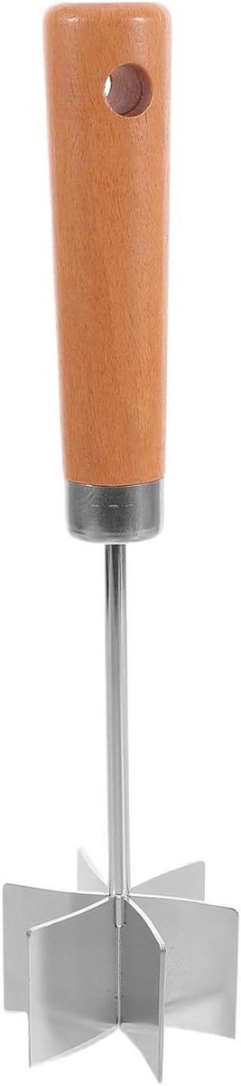 Vleesmolen Stamper - Keuken Tool - Maaltijden Bereiden - Roestvrij Staal - 27 cm - Zilver