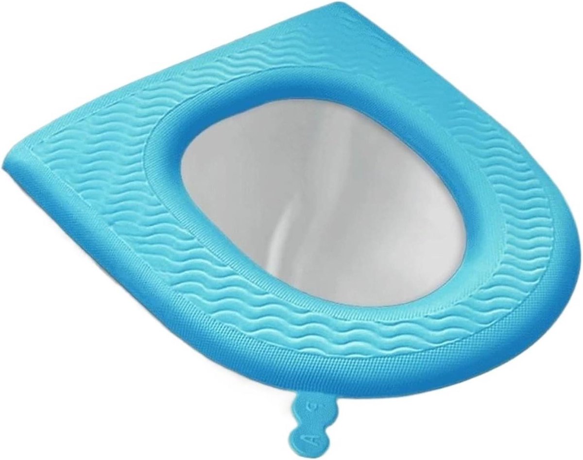 Toiletzittinghoes - Badkamer warmer - Comfortabel zitten - Wasbaar en herbruikbaar - Eén maat - Donkerblauw
