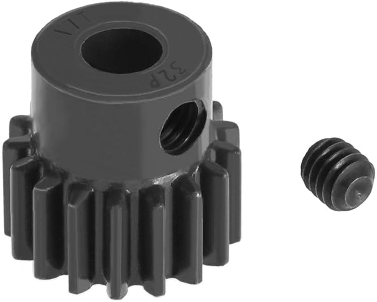 Innovra - Dailygoods - Dailygoody - Heavy Duty Pinion Gear - 32DP 17T - Duurzaam en sterk - Geschikt voor Tra-xxas modellen - Perfect voor hobbyisten - Inclusief schroeven
