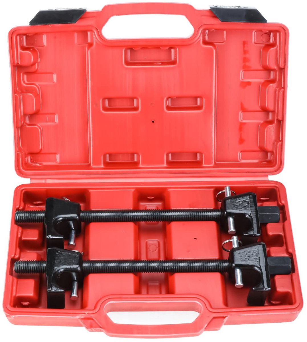 Innovra - Dailygoods - Dailygoody - Professionele veerspanner set - Veerspanners 300 mm - Rood - Ideaal voor automonteurs - Betrouwbaar en veilig - Geschikt voor diverse toe