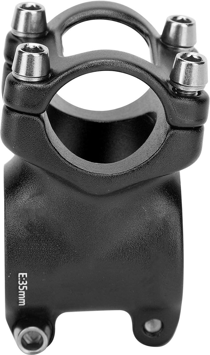 Dailygoods - Dailygoody - Bike Short Stem - Stuurpen Fiets - Sterk en Lichtgewicht - Zwart - Fietsonderdeel - Geschikt voor Kinderfietsen - Aluminium