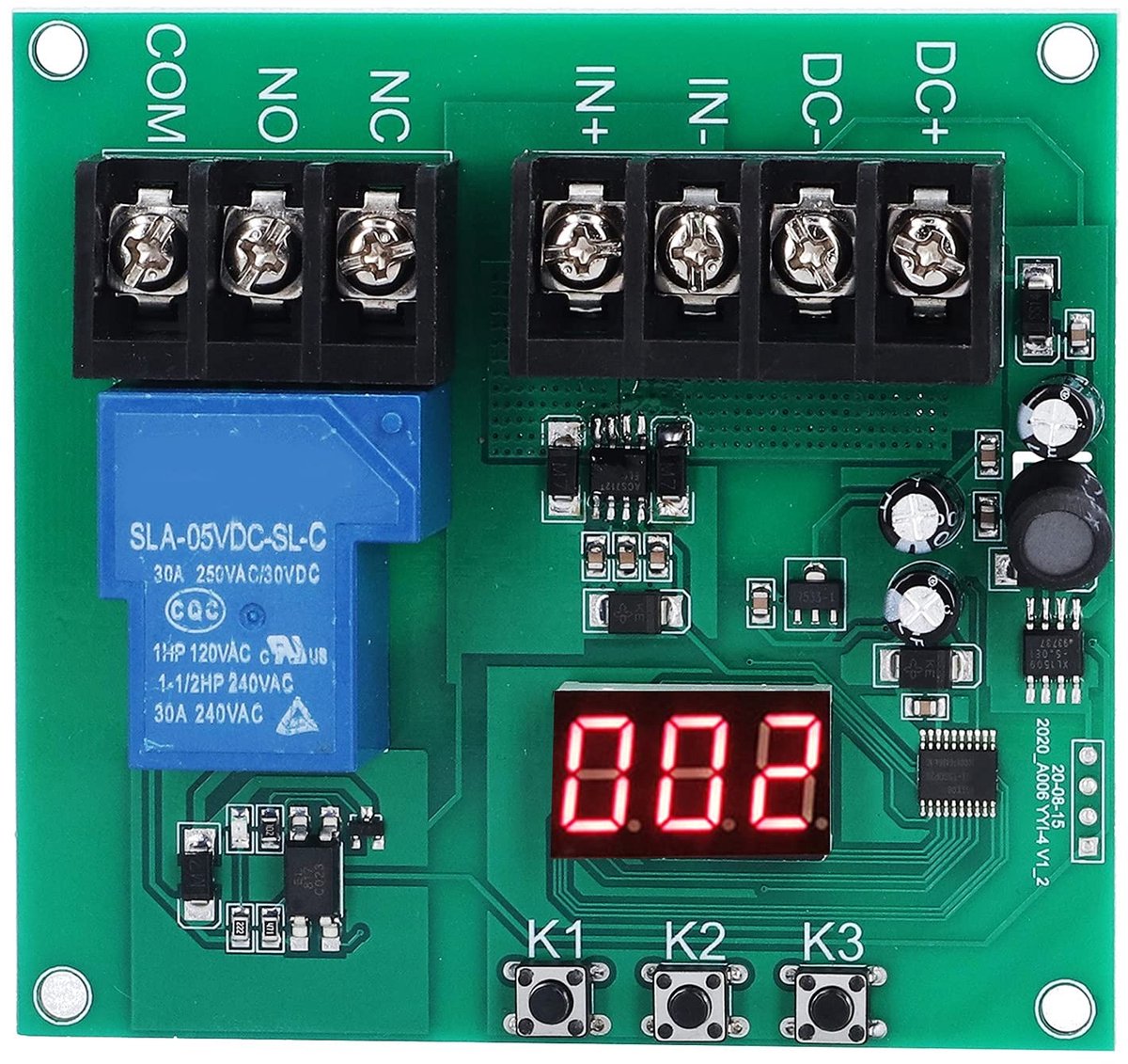 Stroomsensormodule - DC-stroomsensor Stroombewakingsmodule Stroommetermodule Digitale Stroomdetectiemodule - DC 7‑30V Stroomomvormermodule
