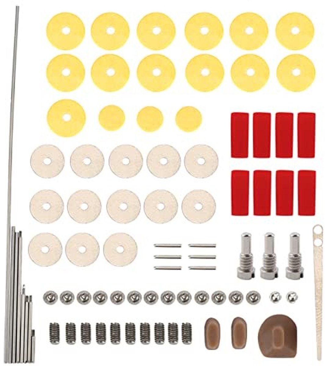 Dailygoods - Fluit Reparatie Onderhoud Kit met Pads en Schroeven