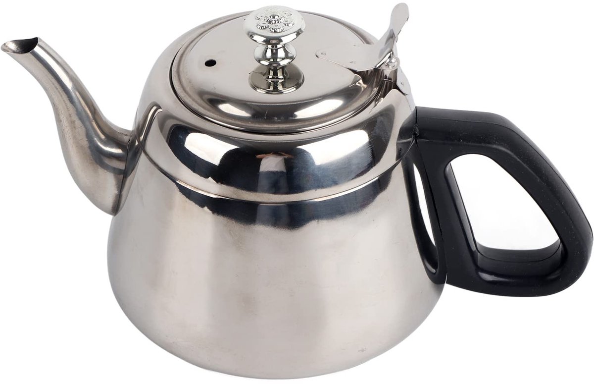 Dailygoods - Roestvrijstalen Theepot met Filter en Grote Capaciteit 1,5L