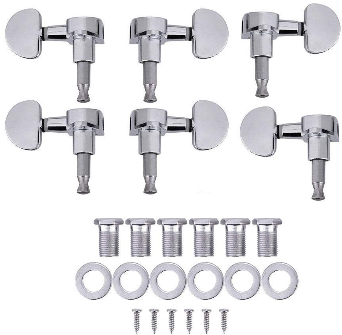 Dailygoods - Dailygoody - Gitaarstemwartel - Lock String Sealed Mechanica - Zinklegering - Roestbestendig - Gitaar Accessoires - Geschikt voor 1-1,3 cm gaten