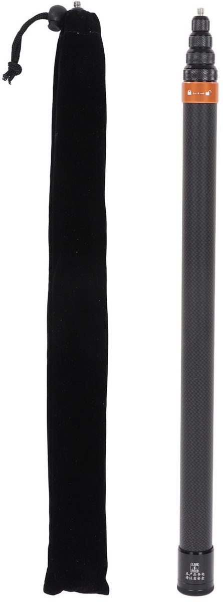Dailygoods - Bewegingscamera Selfie Stick van Koolstofvezel met Telescopische Lengte