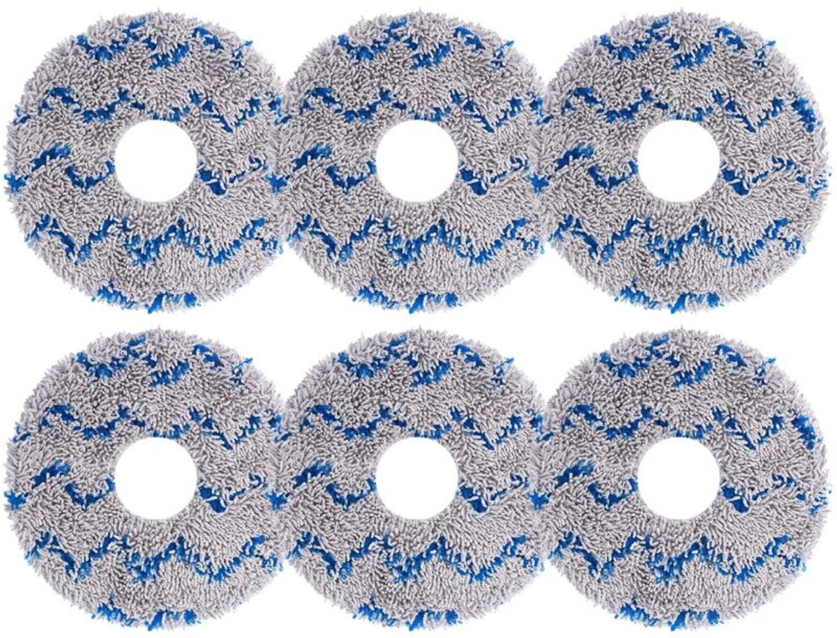 Geschikt voor Ecovacs Deebot X1, X1 Omni Turbo, X1 Plus, T10, T20, T20 Max en T20 Pro stofzuigers - 6-pack Geschikt voor schoonmaakdoekjes.