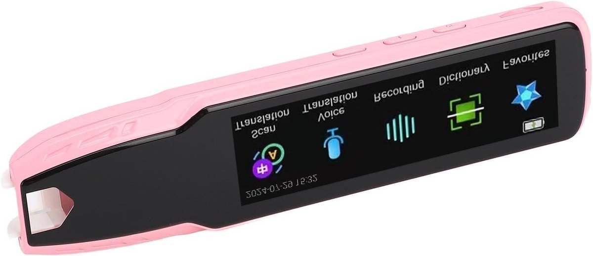 Scanpen Vertaler - Vertaalpen Tekstscanner - Talen Leren - Offline Online Vertaling - 139 x 32 x 16 mm - Roze