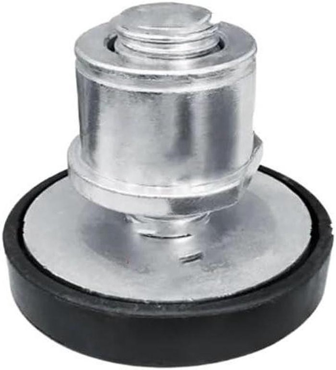 Schaarkrik Rubber Pad - Autolift Pad - Voertuigen Hefen - Hoog Draagvermogen - 60mm Asdiameter - Zwart