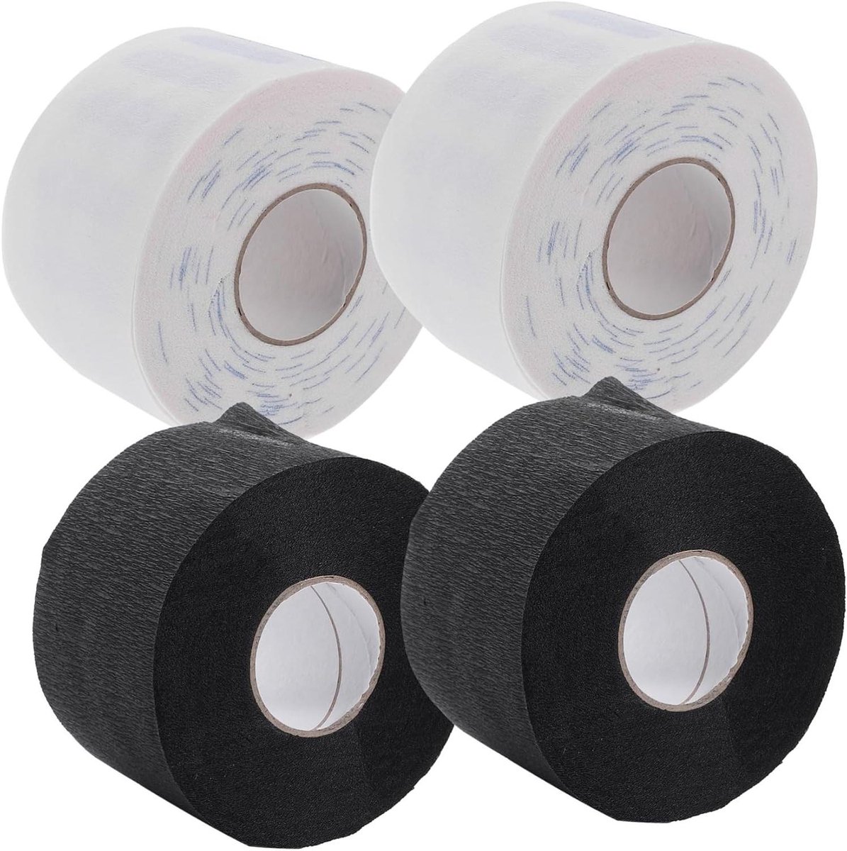 Kappers Kraagpapier - Nekstrips Haar - Haar Knippen - Hygiënisch Werken - 8 Rollen - Wit Zwart
