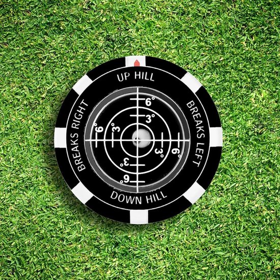 Groene Lezer - Putting Tool - Golf Precisie - Dubbelzijdig Ontwerp - 4 x 4 cm - Zwart — afbeelding 4