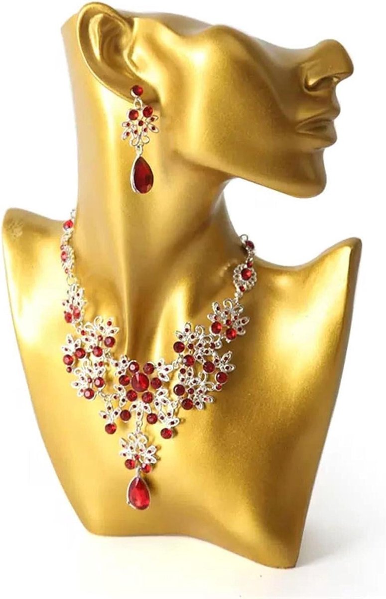Sieradenhouder Bust - Display Stand - Sieraden Tonen - Elegante Resin - 1 Stuk - Goud