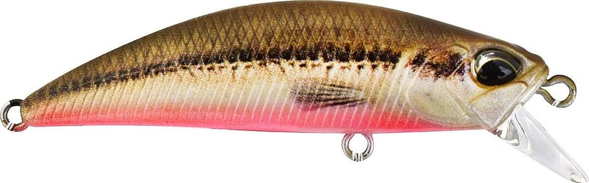 Zinkend Kunstaas - Forellenaas - Vissen op forel - Werkt in stroming - 4.5 cm 4g - Groen Bruin
