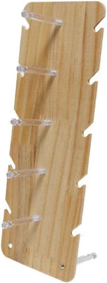Glazen Displaystandaard - Rek Brillen - Bril Presenteren - Gladde Afwerking - 15x40 cm - Hout Acryl