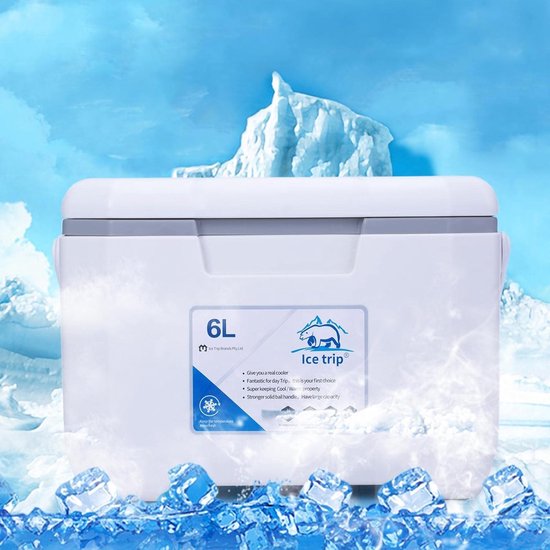 Outdoor Fridge, 6 L Cool Box with Ergonomic Handle, Cool Box, Preservation Cooling Box, Heat and Cold Insulation, for Car Boots and Outdoor Seats, Self-Propelled Travel, 30 x 19 x 20.5 cm van OutDoor — afbeelding 2
