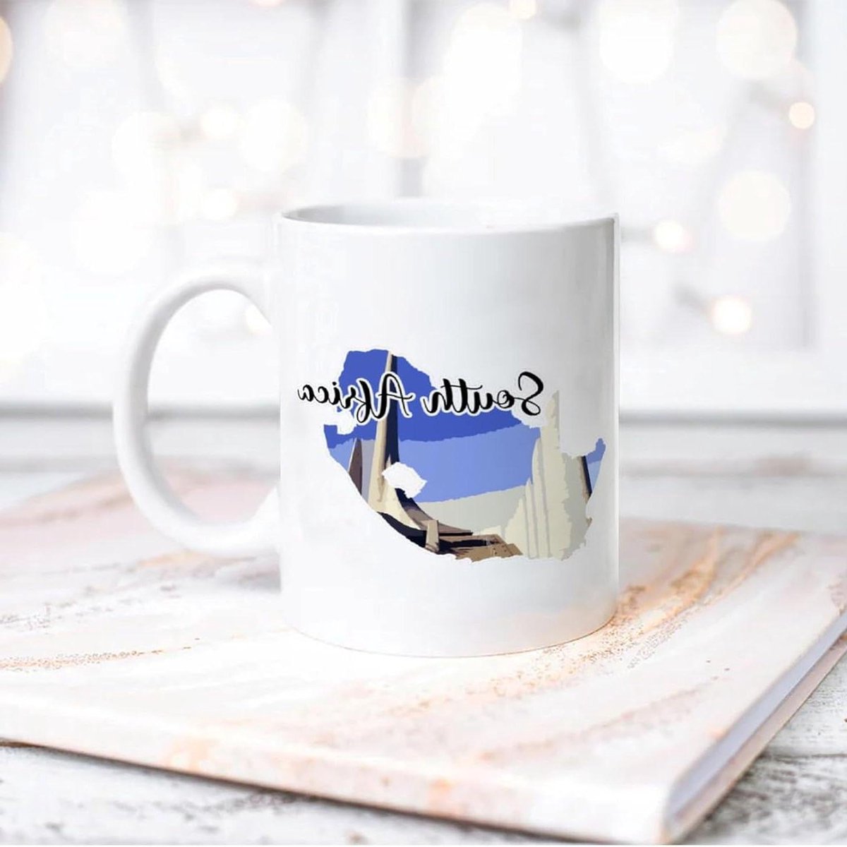 Keramische Mok - Theeglas Koffiecup - Dagelijks Gebruik - Hoge Kwaliteit Print - 325 ml - Wit
