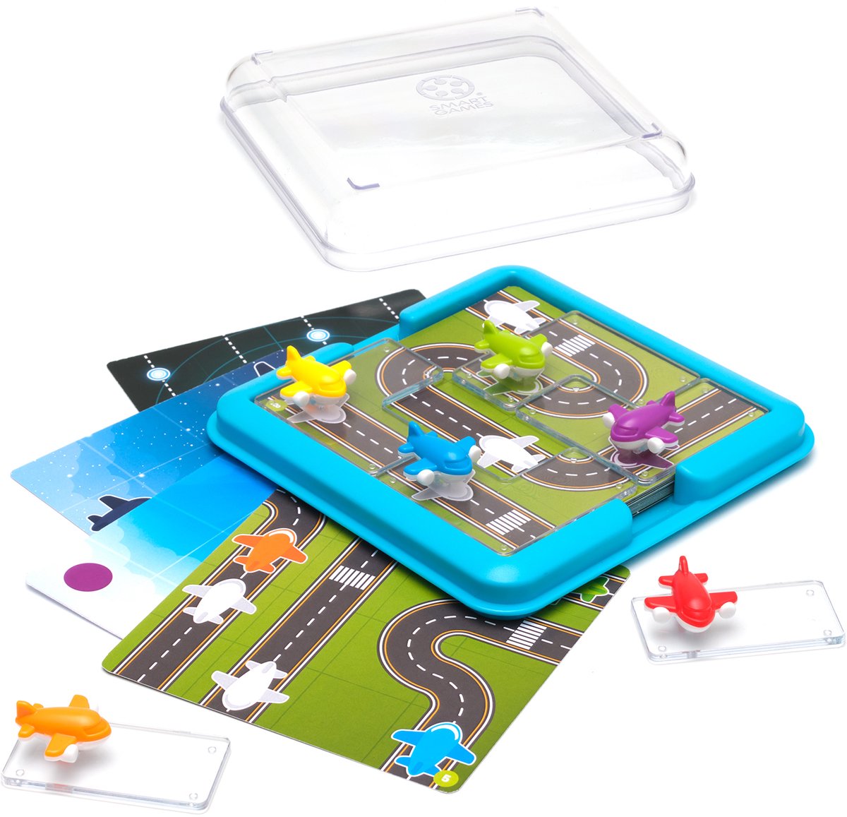 SmartGames Take Off - Logisch Denkspel & Reispuzzel - 60 Opdrachten met Vliegtuigen - Educatief Solospel voor Kinderen en Volwassenen - Vanaf 5 Jaar — cadeau in Spellen & Speelgoed - foto 4