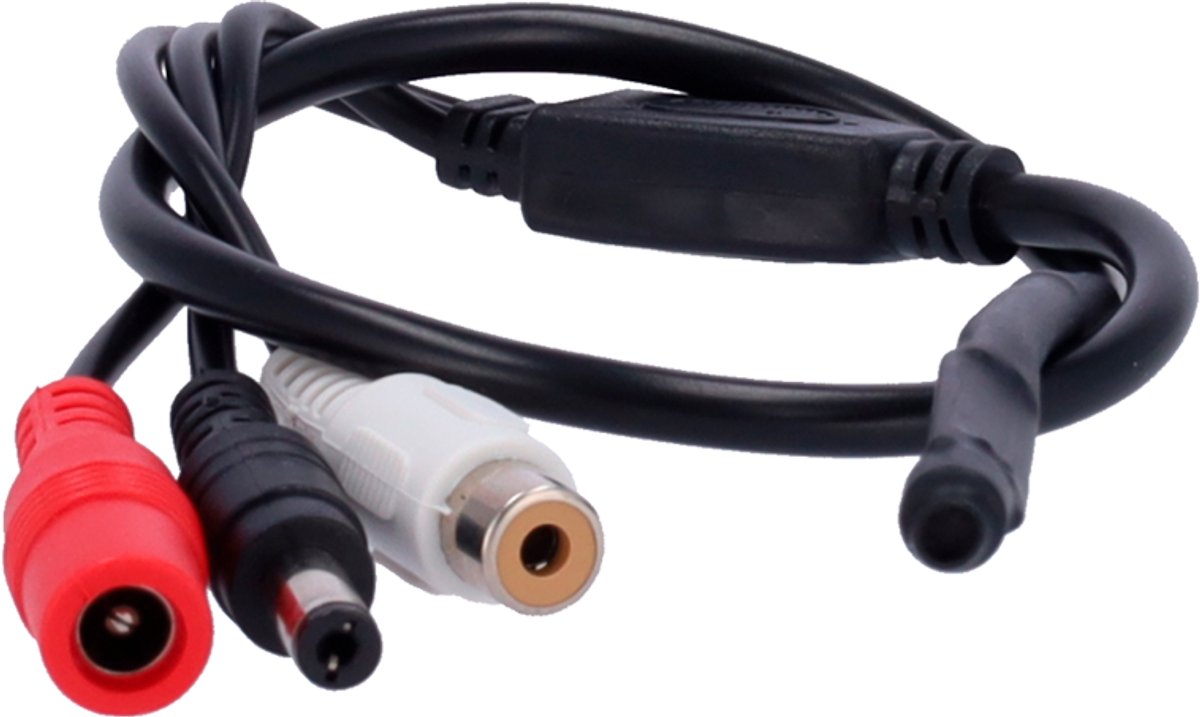 WL4 MIC-P mini microfoon met audio en voeding doorgifte connectors