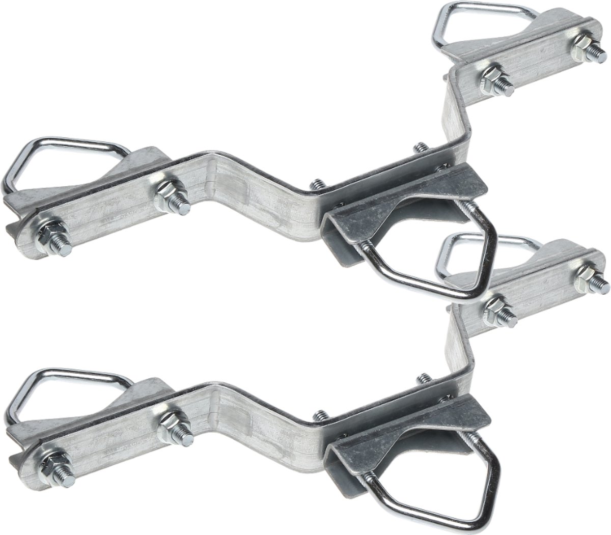 WL4 ML15-TE-CLAMP set van 2 klemmen voor montage top buis element in WL4 truss roostermast