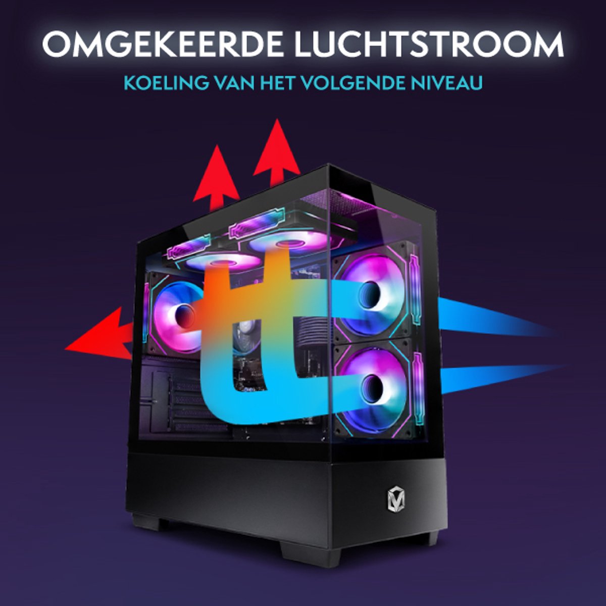 Vibox Gaming PC Set - Ryzen 3 3200G - Onboard Videokaart - 16GB RAM - 1TB SSD - Windows 11 - WiFi 6 + Bluetooth 5.4 - 22" Monitor + Accessoires thumbnail 3