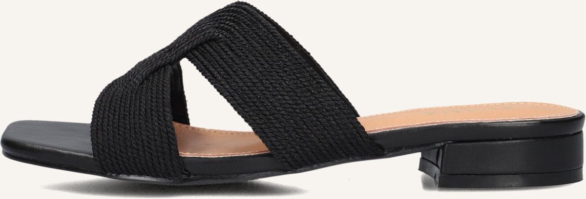 AYANA 0677-1 Slippers - Dames - Zwart - Maat 40