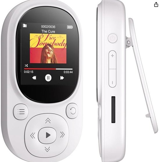 64 GB MP3-speler Met Bluetooth 5.3, Ingebouwde Speaker, FM-radio, Recorder, Stappenteller En E-book (geschikt Voor Kinderen En Volwassenen)