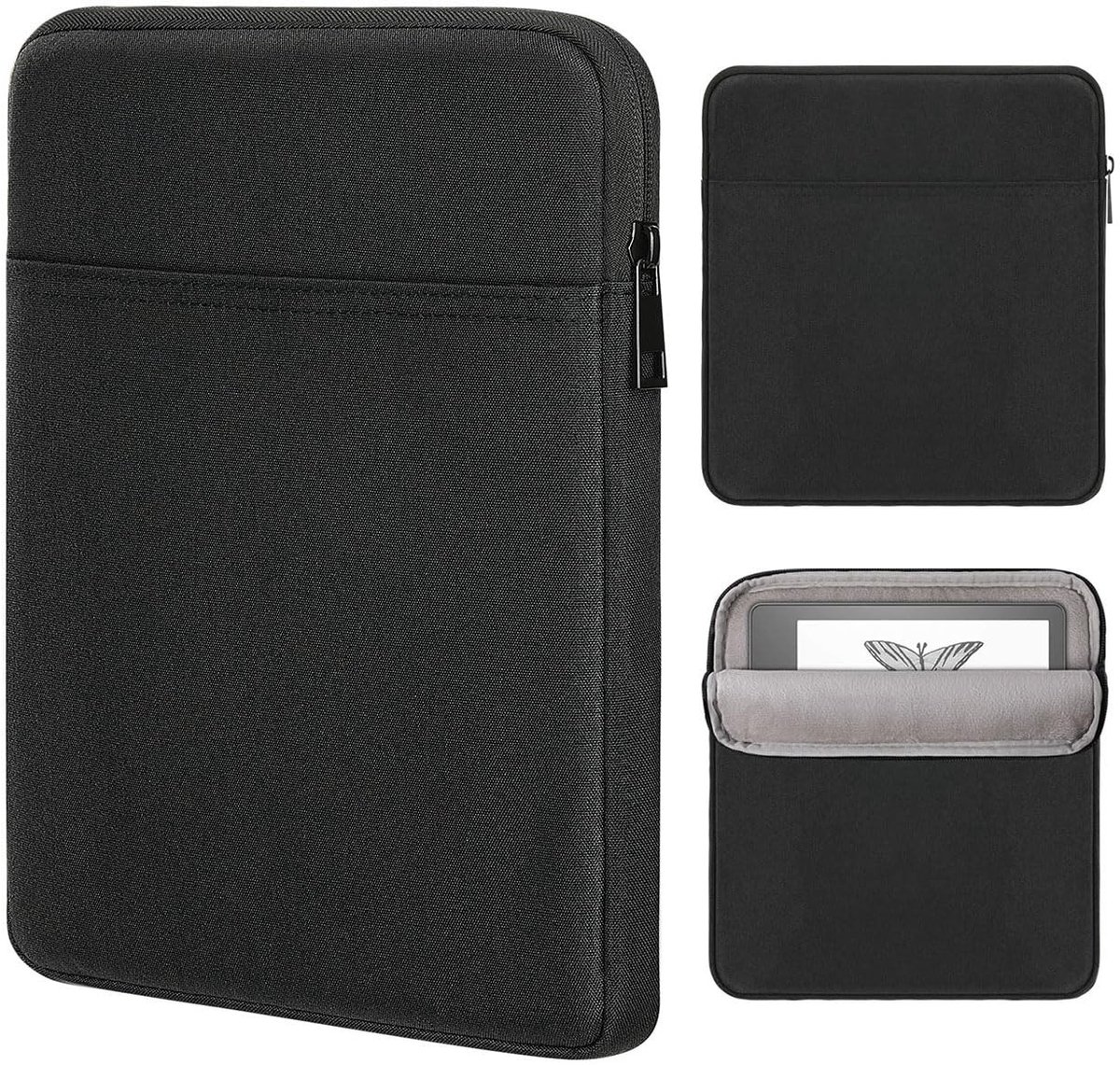 Zeynomax - Tablet Sleeve Case - Beschermende Tas - Splash-proof - Zwart - Dual Pockets - Geschikt voor Kindle Scribe 10.2 inch 2022
