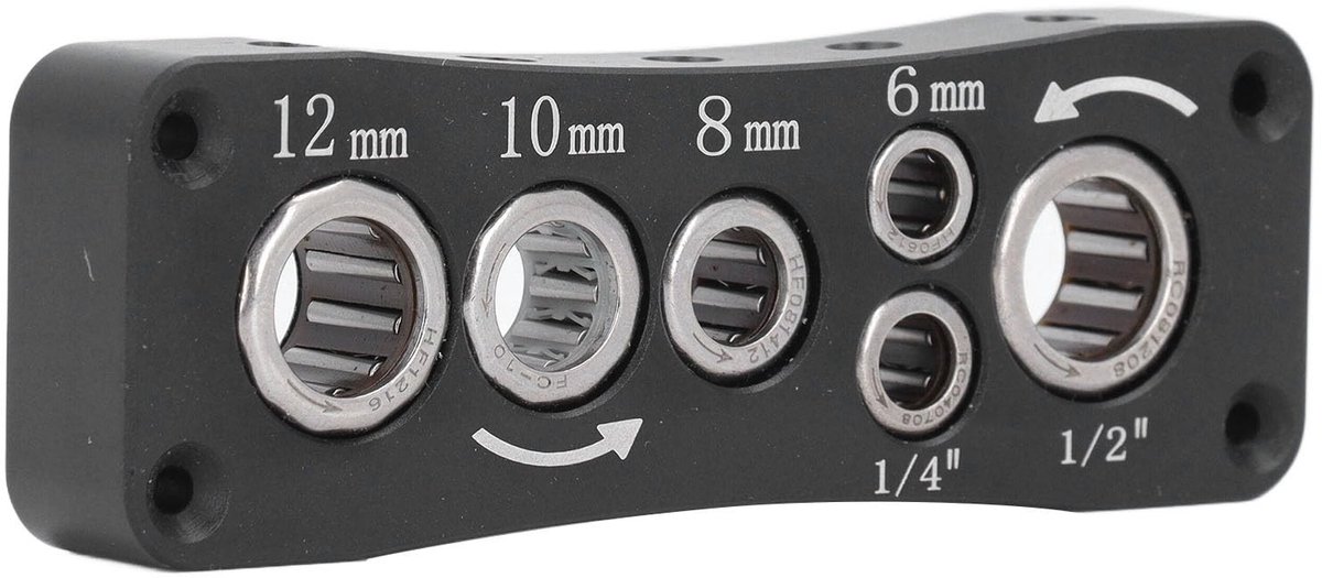 By shayne - Router Bit Vise - Freeshouder - Hoogwaardig Koolstofstaal - Multifunctioneel - Bit Organizer - Geschikt voor Diverse Freesformaten