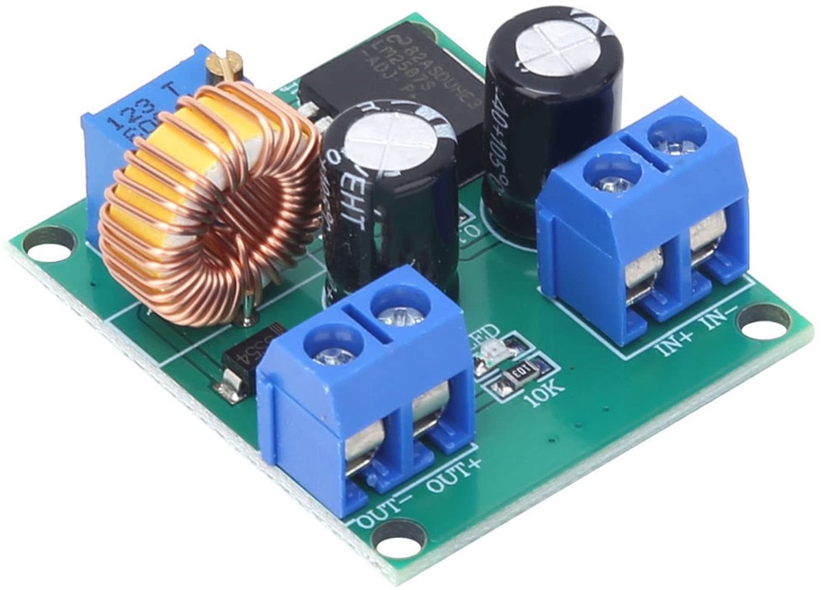 Jhubersproducts - Boost Module - DC-DC Converter - Energiezuinig - 2 Stuks - Variabele Spanning - Ideaal voor Accu's en Doe-Het-Zelf Projecten