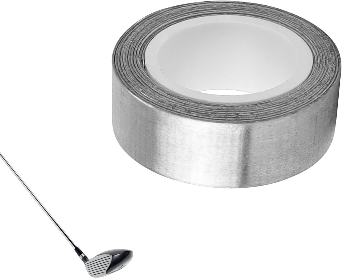 Zelfklevende loodband, snijdbare loodstrips (1.2cm x 107cm) voor golfclubs, hengels en tennisrackets - ideaal voor gewichtstoename en stabiliteit