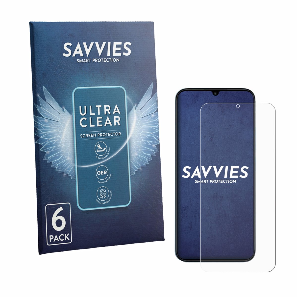 Savvies - Screenprotector voor Redmi R70 5G - Folie Beschermfolie transparant 6 Stuks