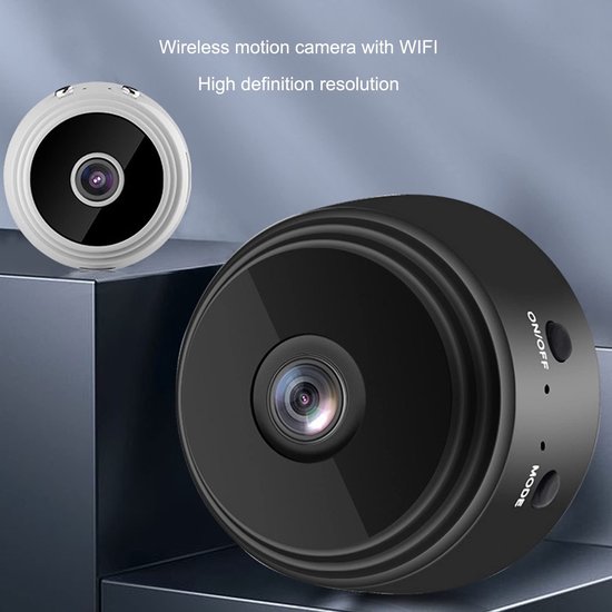 Draadloze videocamera - Mini-beveiligingscamera - HD 720p - Draadloos formaat - Beveiliging camera - WiFi videobewaking - Geschikt voor t... — afbeelding 4