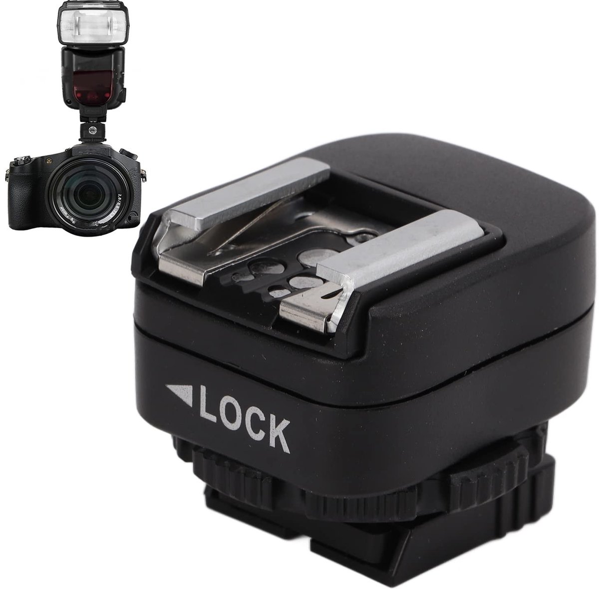Dailygoods - Flitsschoenadapter - PC Sync-verbindingspoort - Lichtgewicht - Camera-accessoires - Voor Sony A7-serie - Kunststof
