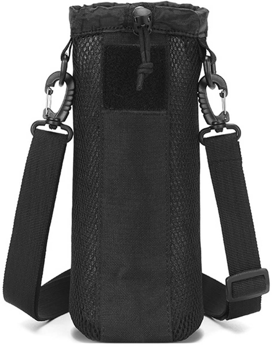 Waterfleshouder - Mesh Pouch met Verstelbare Schouderband voor Buitenactiviteiten