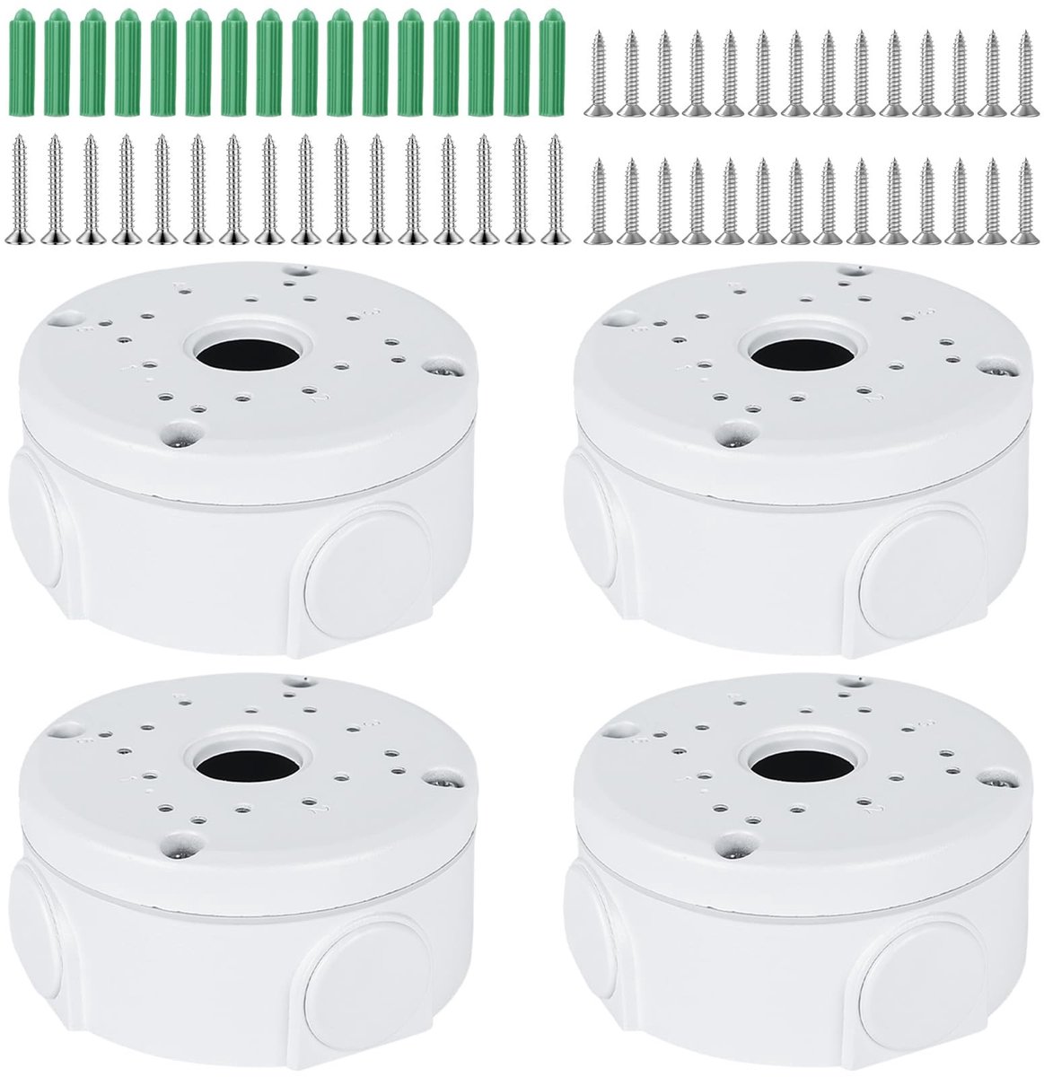 Dailygoods - Bewakingscamera-aansluitdoos - Waterdicht - Universeel toepasbaar - Hoogwaardig PP-materiaal - Bescherming van kabels - Geschikt voor div