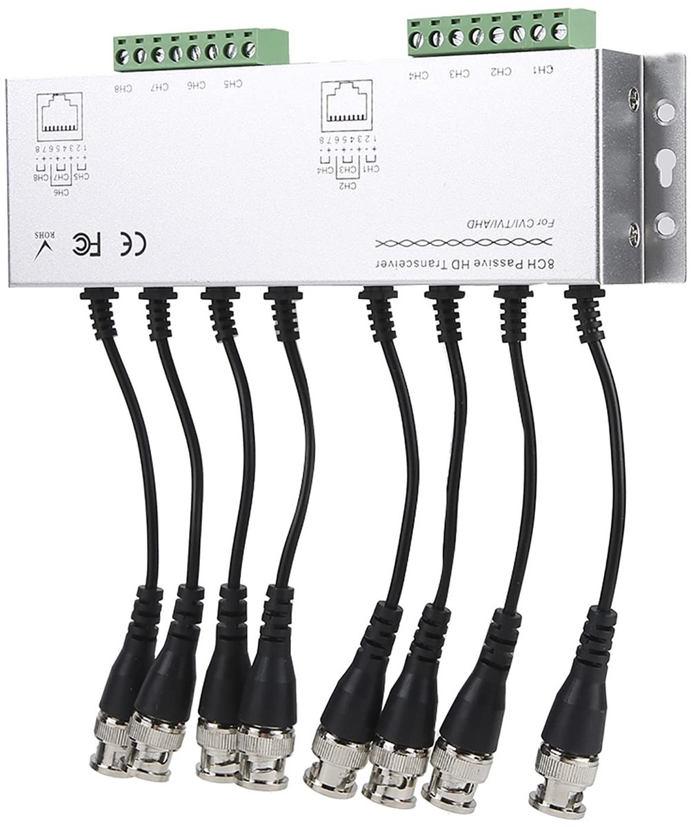 Dailygoods - 8CH HD Passieve Video Balun - Male Naar Kabel Converter - Voor Camera Systemen - Gemakkelijk te installeren - Perfect voor b...