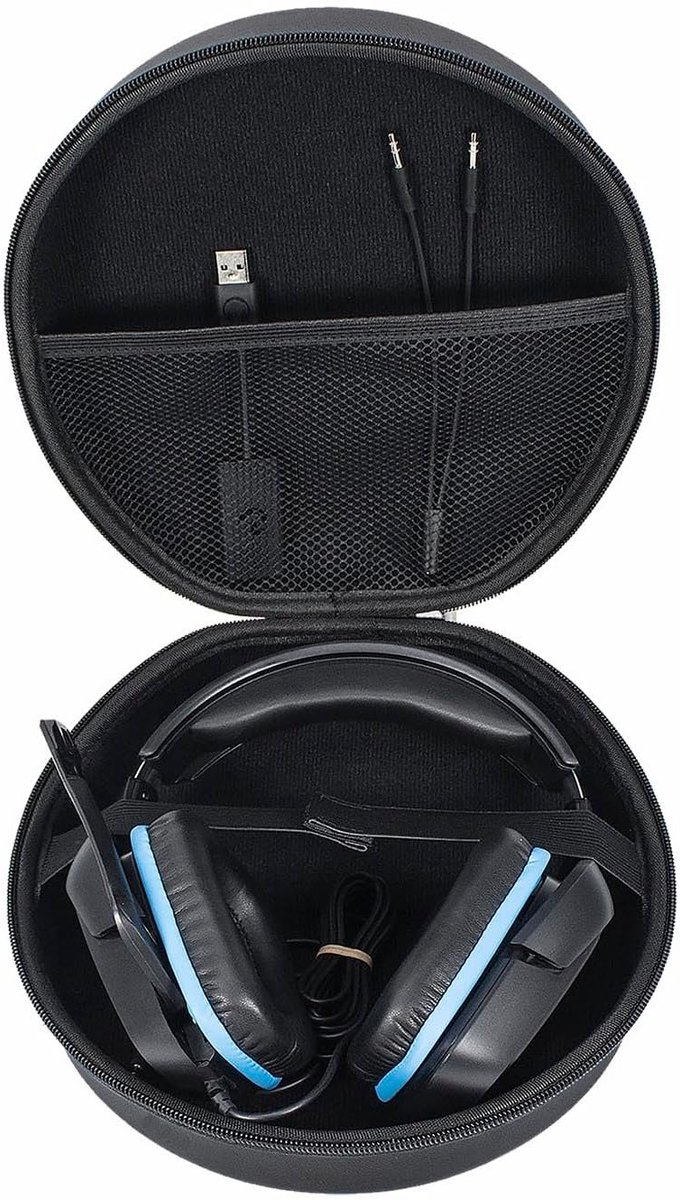 Draagbare Hard Travel Case voor Gaming Headsets zoals HS35, HS55, HS65, HS70 Pro, HS80 RGB en Virtuoso MAX - Bescherming en Opbergruimte - Zwart