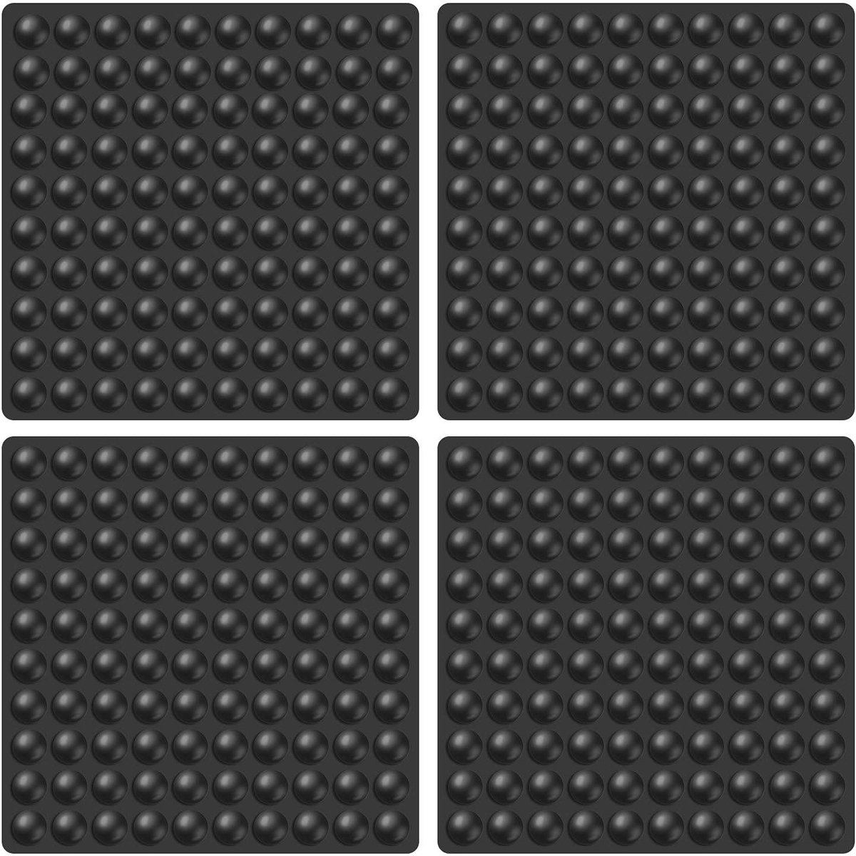 Dailygoods - Zwarte Siliconen Voeten Bumpers - Meubelbeschermer - Geluidsisolatie - 400 stuks - Zelfklevende Pads - Geschikt voor meubels - Zwart