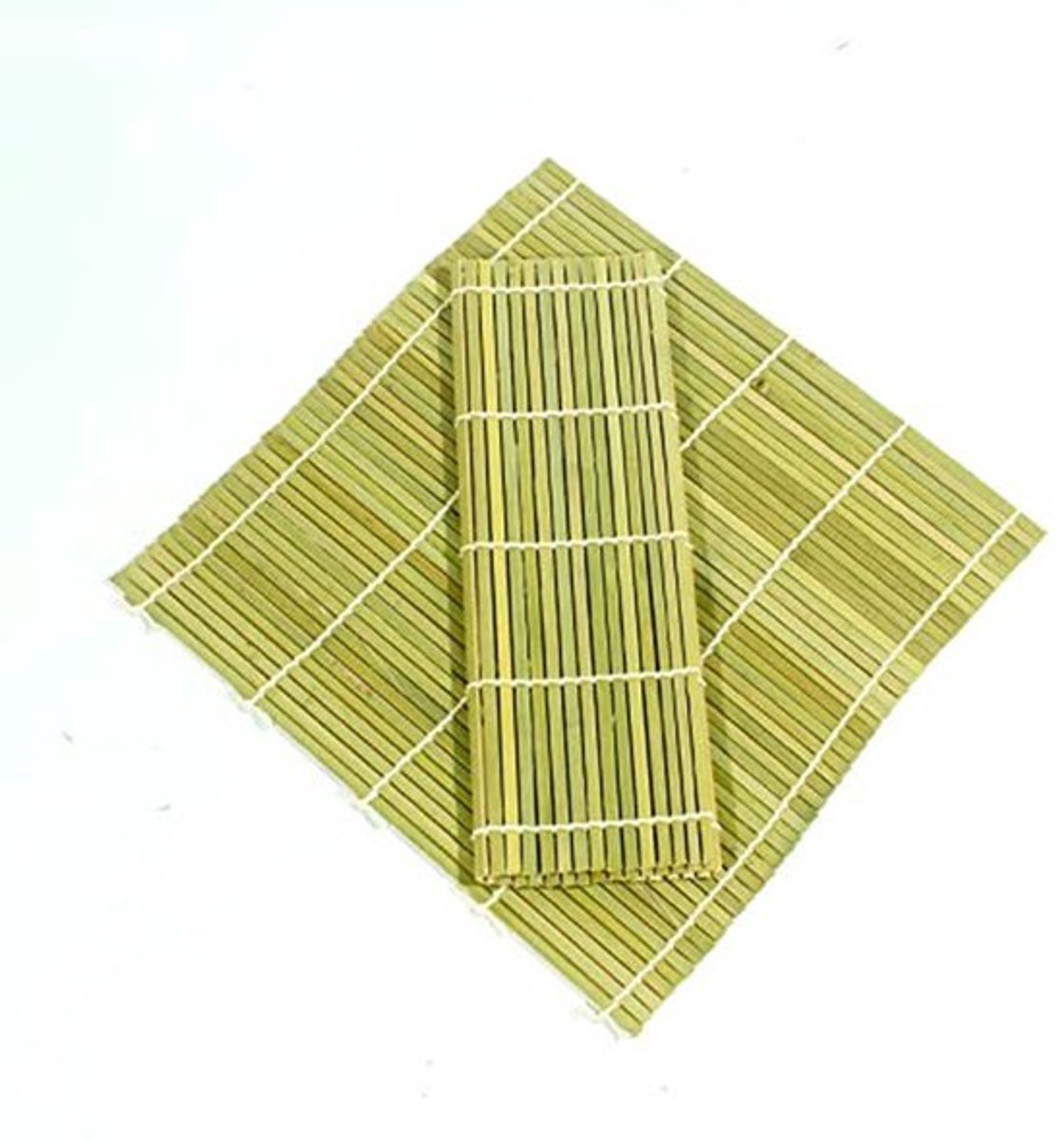 2 Pack - Bamboe Sushi Mat - 9.5 Inch Vierkant - Milieu-vriendelijk