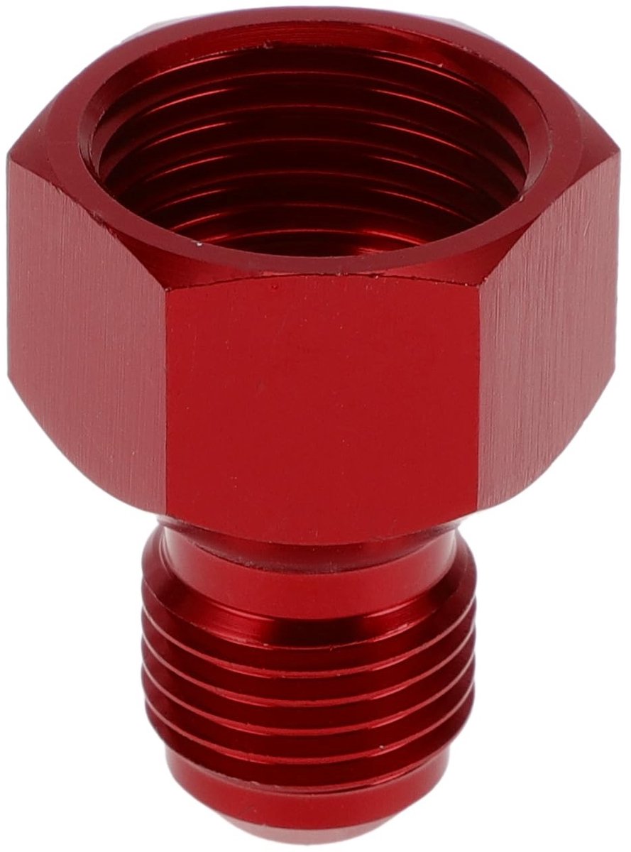 Dailygoods - Male Flare Reducer Hose Fitting Adapter - Brandstofleiding Connector - Rood - AN8 Vrouwelijk Naar AN6 Mannelijk - Geschikt voor Automotiv