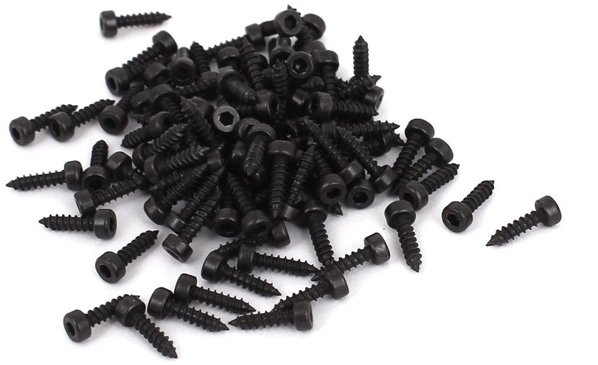 Smoakez - Zelftappende Schroeven - Koolstofstaal - 100 stuks - Zeskant Hoofd - 2 mm x 8 mm - Voor diverse toepassingen