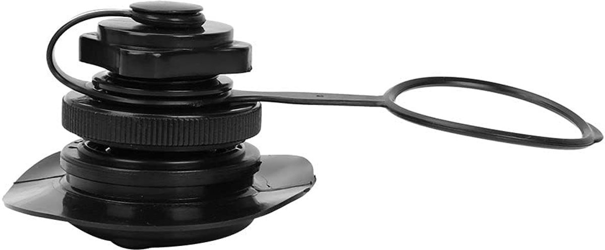 By shayne - Achthoekig Ventiel - Opblaasaccessoire - Lekvrij en Duurzaam - Zwart - Geschikt voor Rubberboten en Kajaks - Voor Veilig Waterplezier