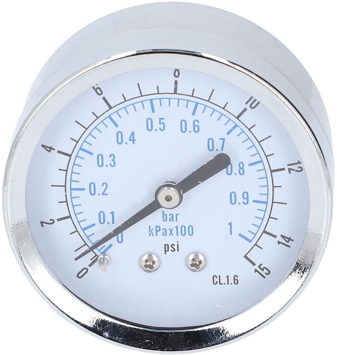 Smoakez - Axiale Manometer - Dubbele Drukmeter - 2,5 Inch Wijzerplaat - Geschikt voor Lucht en Water - Roestvrij Staal - Thuisgebruik