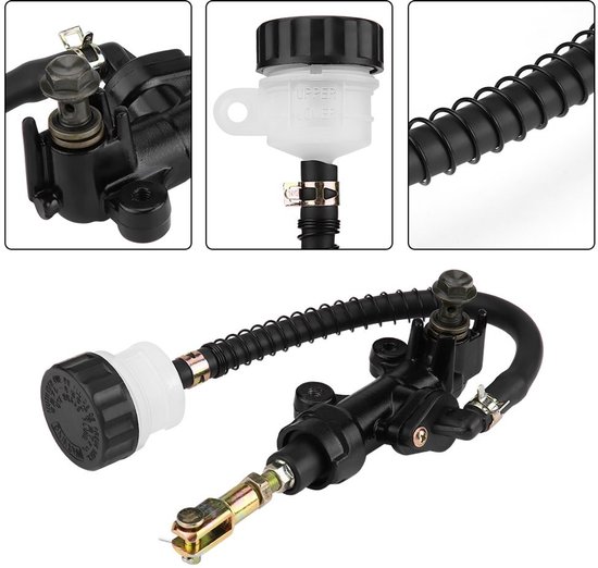 Hoofdremcilinder - Hoofdremcilinder En Onderdelen - Achterste Voetrem Hydraulische Hoofdremcilinder Pomp Reservoir Voor Gsxr 600 750 1000 1300 Motorfiets Accessoires — afbeelding 3