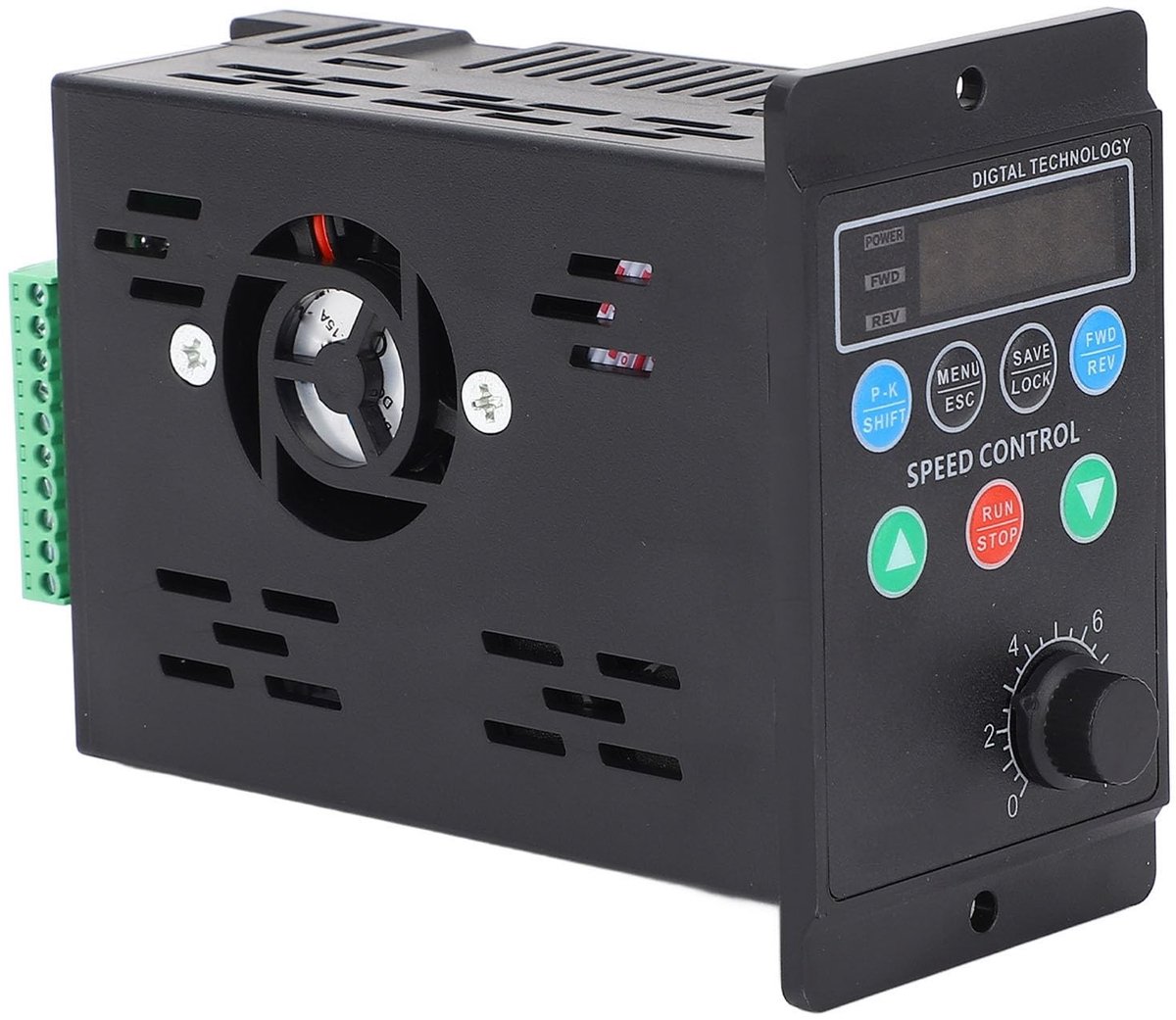 By shayne - 3-fase Motorsnelheidsregeling - Variabele Frequentie-aandrijving - Omvormer 750W - Compact formaat - Motorventilator - Waterpomp - Geschi.