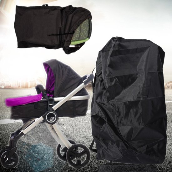 Opbergtas Geschikt voor kinderwagen, waterdichte reistas van Oxford-stof, draagbaar opbergsysteem met grote capaciteit Geschikt voor kinderen, met schouderriem, Geschikt voor in het vliegtuig en de auto. van Merkloos — afbeelding 4